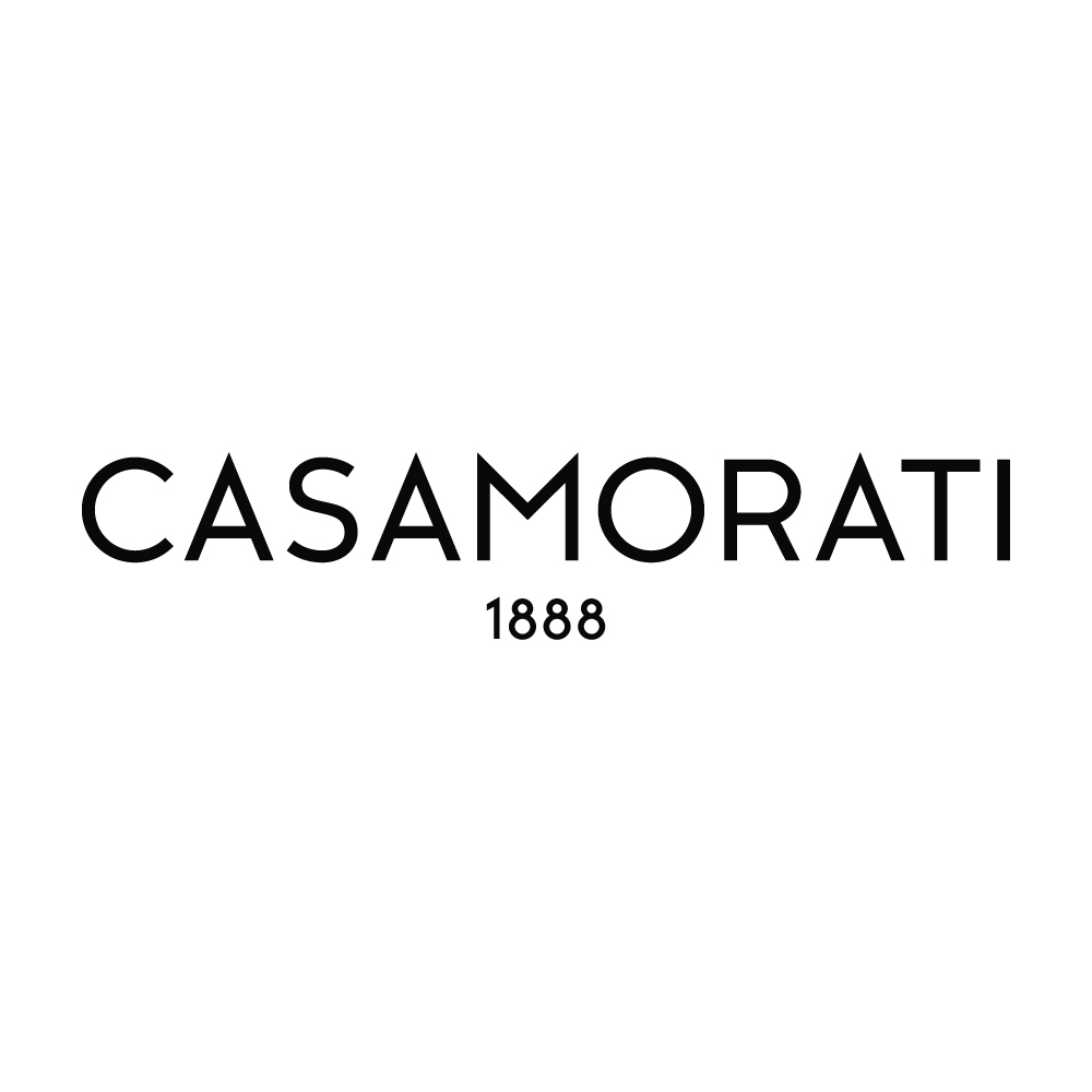 Casamorati logo with the brand name and the year 1888 beneath